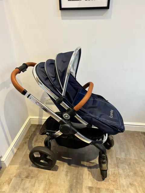 Icandy peach cheap navy and tan