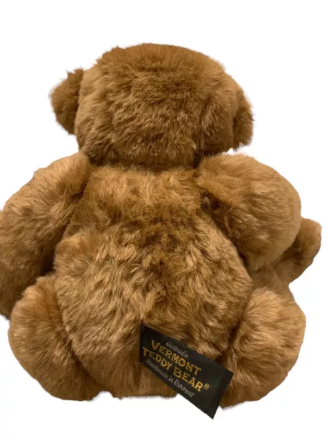 Vintage  The Vermont Teddy Bear Co  Jointed Plush Stuffed Animal 14" Brown Bear 3