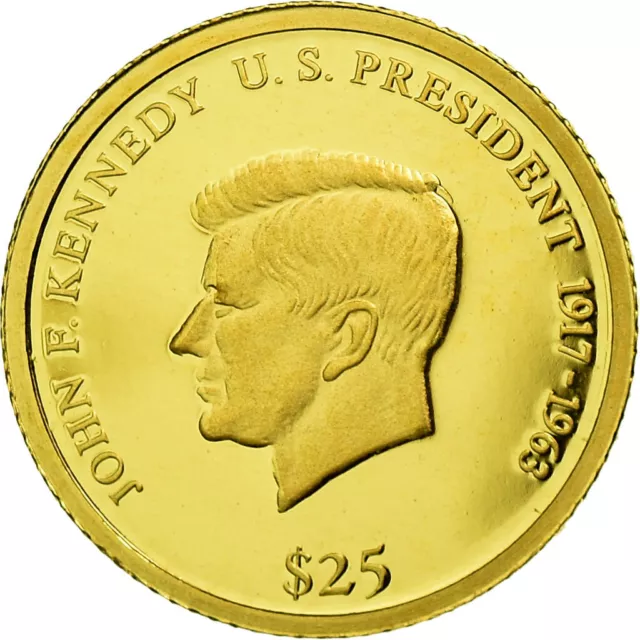 [#687335] Monnaie, Liberia, 25 Dollars, 2000, FDC, Or