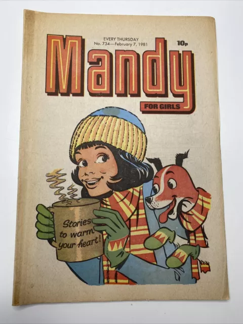 VINTAGE MANDY COMIC - No 734 - February 7 1981 - Excellent Condition 2