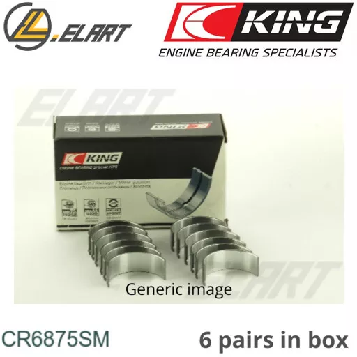 King Big End Con Rod Bearings CR6875SM STD For BMW 2.5-3.0 24V N52-N53