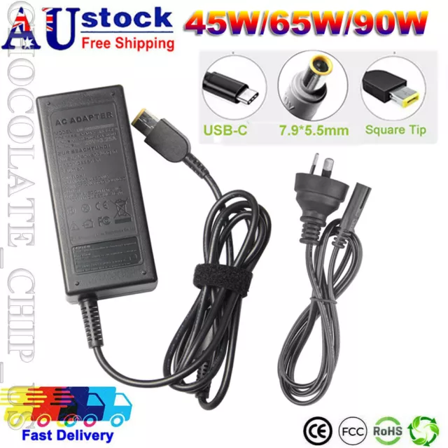 45W/65W Laptop Charger AC Adapter For Lenovo Thinkpad T400 T410 T420 T430 Z50