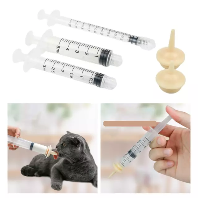 Syringe Nursing Feeder Puppy Milk Feeding for Whelping Week Old Cats Dogs