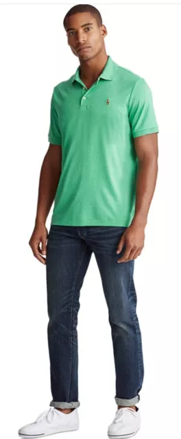 Polo Ralph Lauren Men's Classic-Fit Soft Cotton Polo Pima Shirt Green MSRP $90 3
