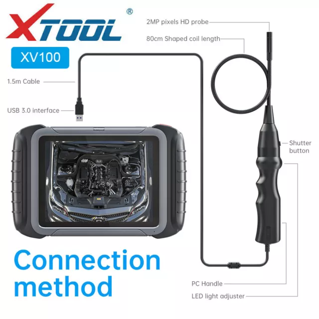 XTOOL Auto HD Endoskop USB Endoskop Inspektion Auto LED Licht Kamera D8 D9 A80