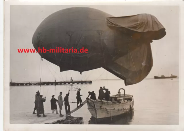 Original Pressefoto Wehrmacht Sperrballons