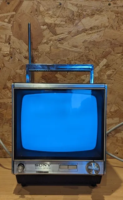 Sony Solid State Transistor 9-90UB 8"" TV Fernseher 1970er Jahre funktioniert *BESCHREIBUNG LESEN* 2