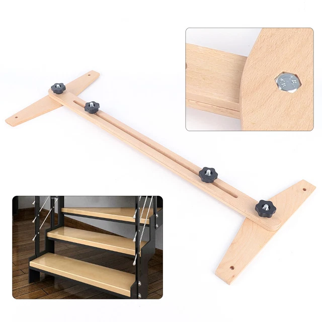 STAIR TREAD JIG Stair Gauge Stair Layout Tool Riser Gauge Jig Birch