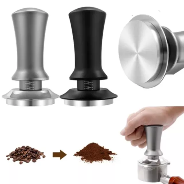 51/53/58mm Calibrated Pressure Tamper For Coffee And Espresso Stainless Steel