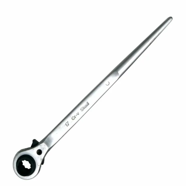 Satin Ratchet Podger Steel Fence Erecting Scaffold Spanner Wrench Tool
