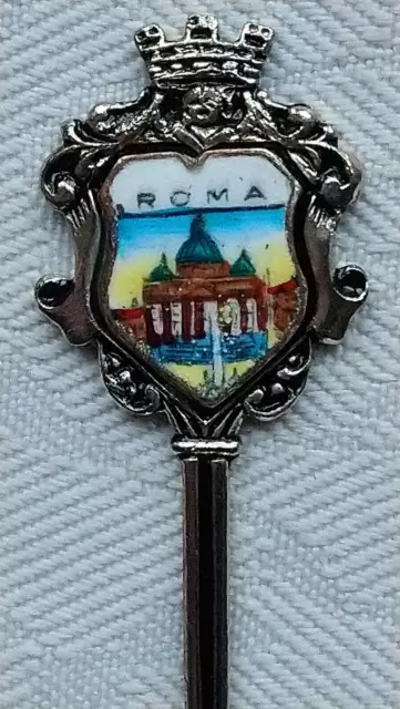 Roma Rome Italie Lazio Panthéon Colosseum Haunting Ruines Art Souvenir Thé Spoon