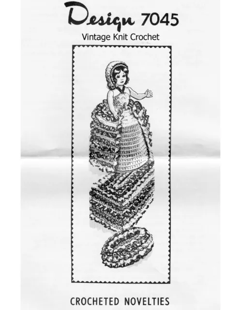 Vtg Crochet Tissue Topper Pattern Soap Cover Mail Order Design 7045 Alice Brooks