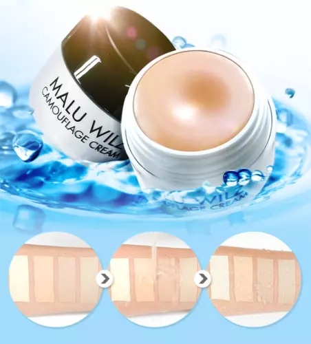 Malu Wilz Camouflage Cream 6g Waterproof Concealer Trouble Foundation+ Free Gift 2