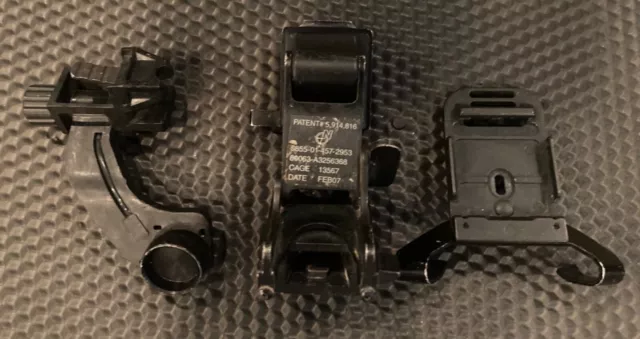 NVG Helmet Norotos Rhino Mount w/ PVS-14 J-Arm NSN 5855-01-457-2953 and shroud