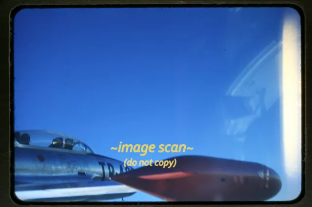 USAF Lockheed Shooting Star Aircraft in Air in 1950's, Original Slide aa 19-2b