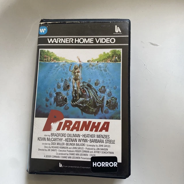 PIRANHA PRECERT RENTAL VHS Tape extremely Rare Horror vhs Original