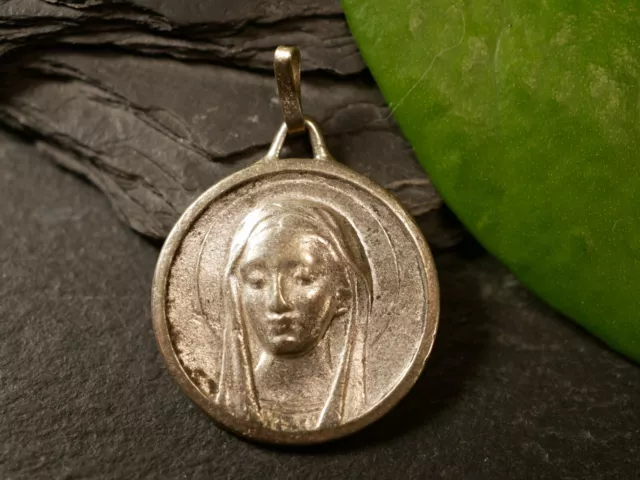 Silberfarbene Pilger Medaille Anhänger Lourdes Heilige Maria Mutter Gottes