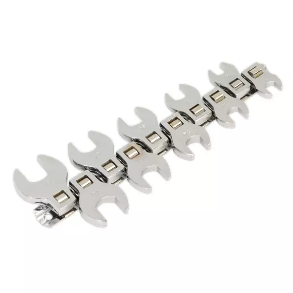 Siegen Crow's Foot Open End Spanner Set 10 Piece 3/8 Drive Metric Tools -