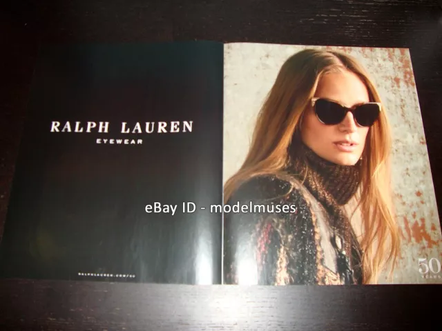 RALPH LAUREN Eyewear 2-Page Magazine PRINT AD Fall 2018 INE NEEFS