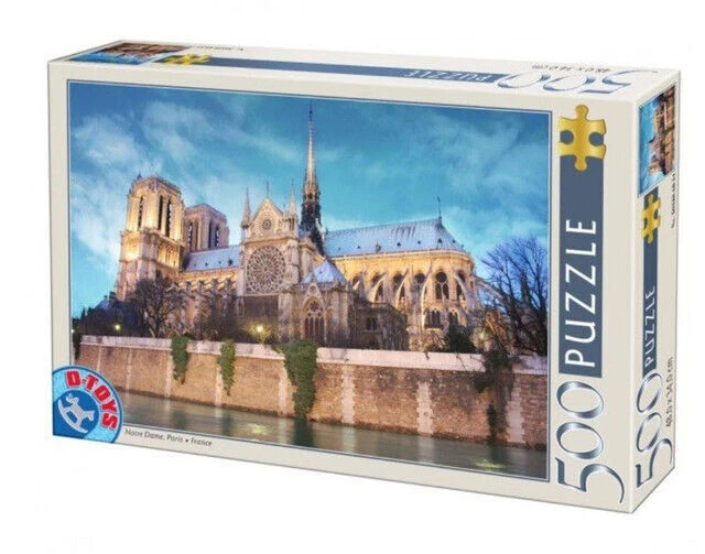 Puzzle 500 Francja, Katedra Notre-Dame
