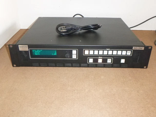 BARCO DCS-100 CHANNEL Video Switcher 10-Bit Sampling with