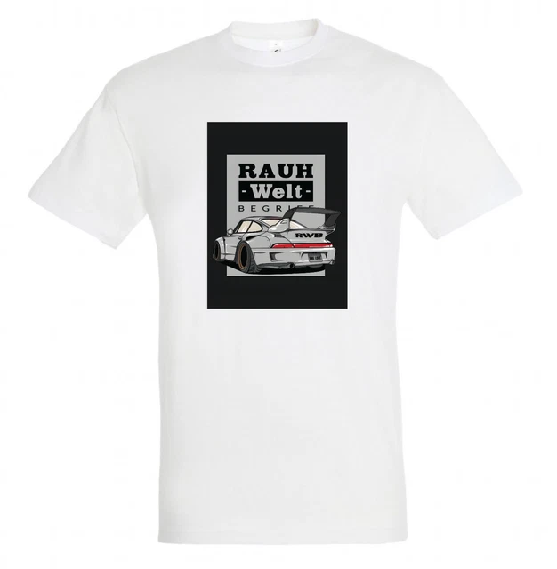 T-shirt Porsche 911 Rauh-Welt Begriff – édition Limitée, Taille S, Blanc, Homme