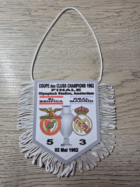 Fanion 1/2 Finale Coupe Latine 1957 ASSE Saint Etienne - SL BENFICA