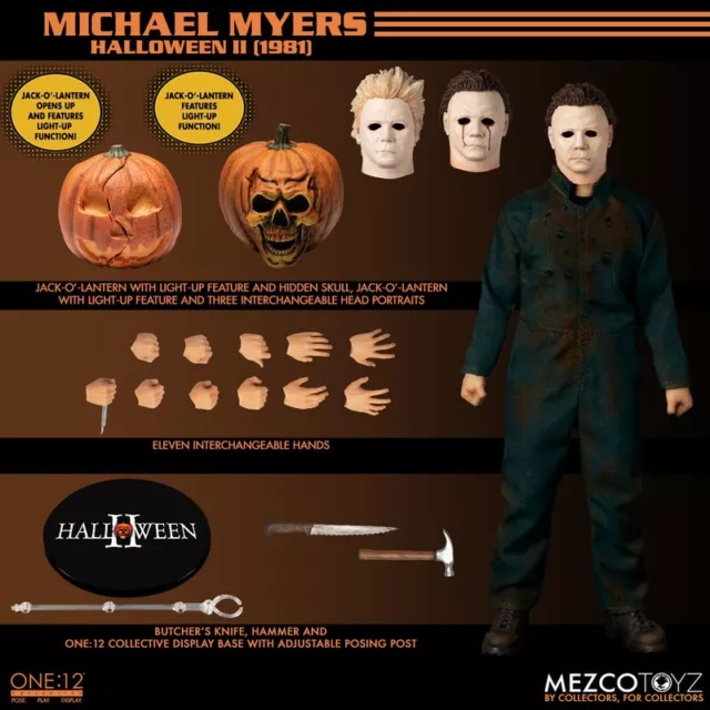 MEZCO ONE:12 COLLECTIVE Halloween II (1981): Michael Myers New is stock.