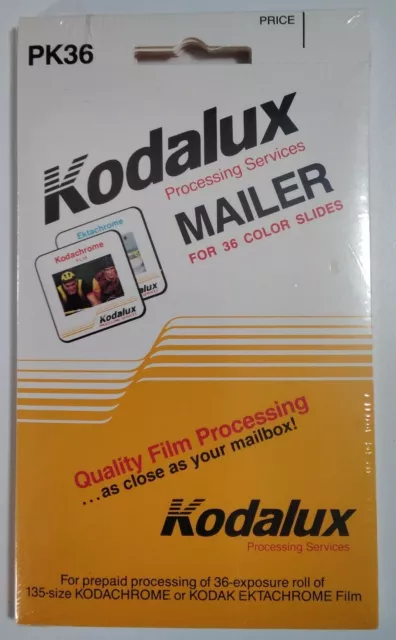 CORREO DE PROCESAMIENTO DE PELÍCULAS KODALUX NUEVO DE LOTE ANTIGUO Sellado Película de exhibición coleccionable 36 piezas