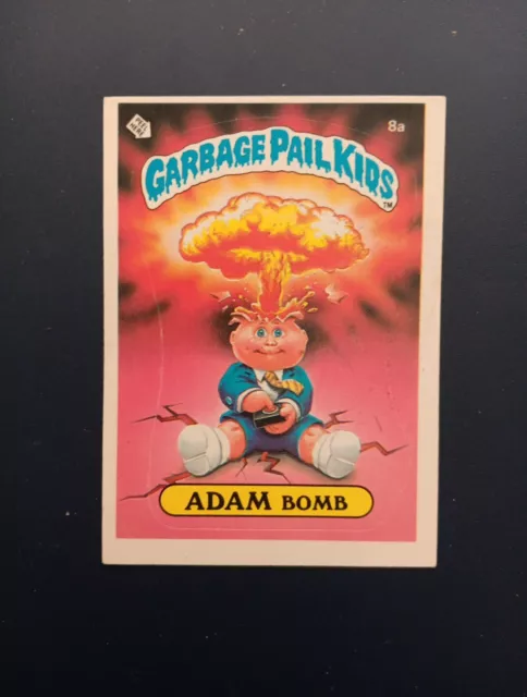 1985 Topps Garbage Pail Kids Card Series 1 OS1 GPK ADAM BOMB 8a