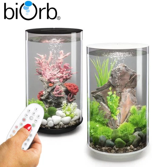 Oase BiOrb Tube 30 Aquarium Fish Tank MCR LED Lighting Filter Black / White 30L