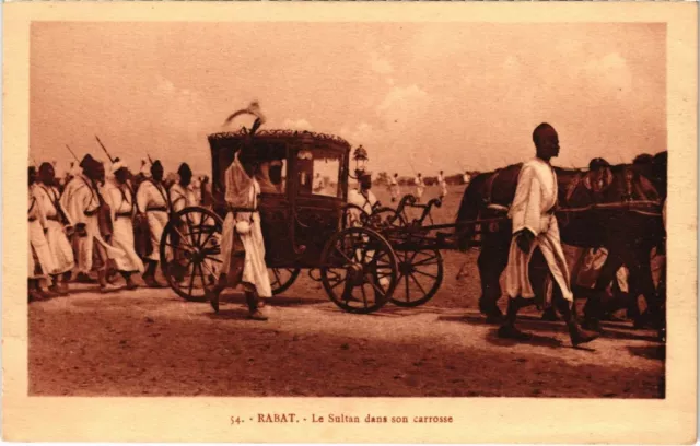 CPA AK MOROCCO RABAT - The Sultan in His Carriage (114685)