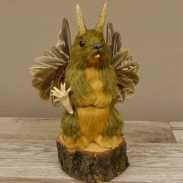 Wolpertinger Mini Maclean Preparado Con Edelweiß, Ala Y Cornamenta #86.15.1