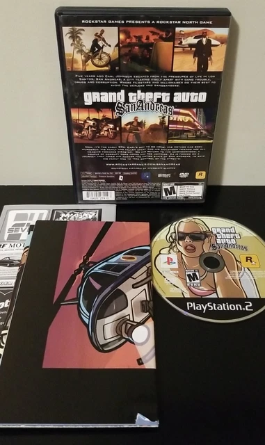 GRAND THEFT AUTO San Andreas PlayStation 2 PS2 Console Game Complete w ...