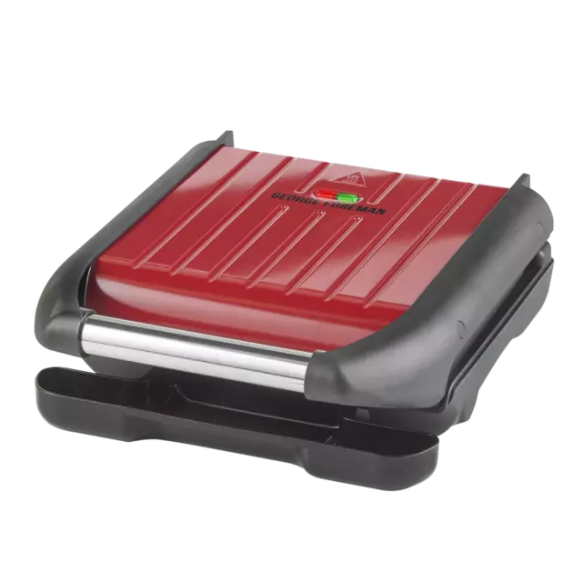 George Foreman Non Stick Compact Fit Grill Griddle Hot Plate Toastie Machine New