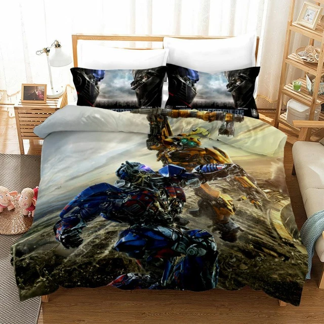 TRANSFORMERS OPTIMUS PRIME Bumblebee Single/Double/Queen/King Bed Quilt
