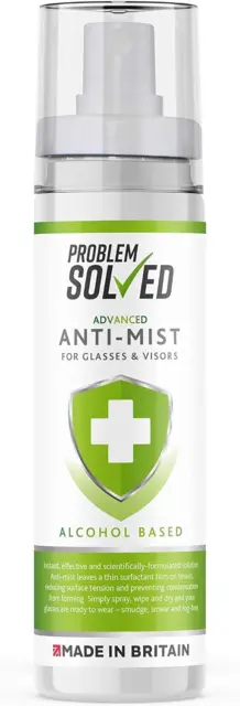 Spray antinebbia antinebbia risolto con problemi per occhiali visiere caschi occhiali,