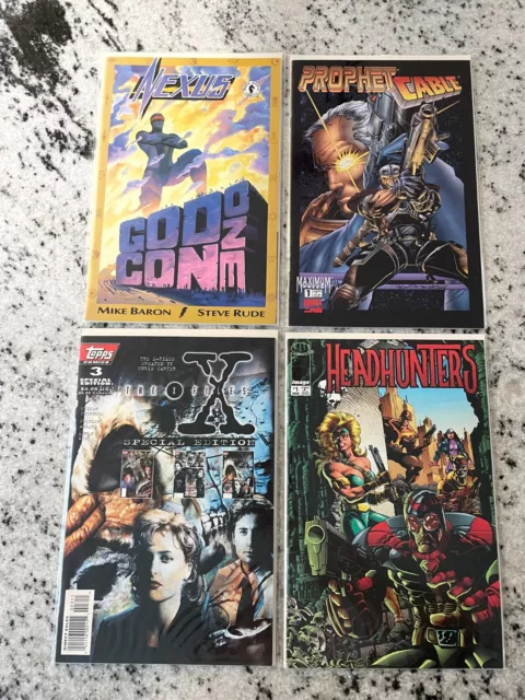 4 Comic Books Headhunters 1 X-Files 3 Prophet Cable 1 + Nexus God Con #1 NM RH17