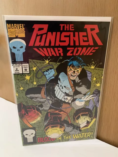 Punisher War Zone 2 🔥1992 Blood in The Water🔥Frank Castle🔥Marvel Comics🔥NM-