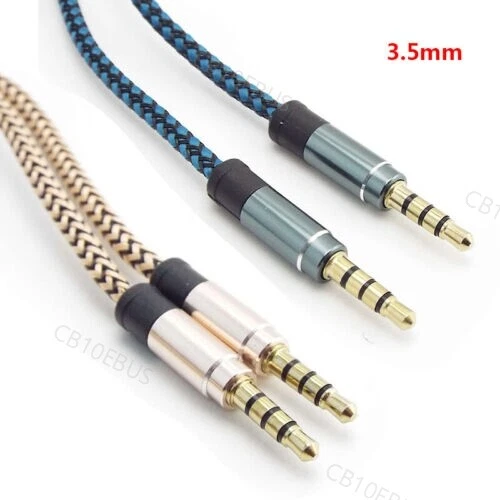 3.5mm Jack Male Aux Speaker Connector Cable for Phone Car Audio Wire Cord B10