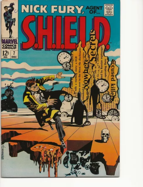 Nick Fury, Agent of SHIELD #7 Dec 1968 ~ Silver Age ~ Marvel Comics w/Gemini box