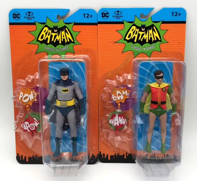 Batman & Robin Retro 1966 Series Action Figur McFarlane Adam West Figuren