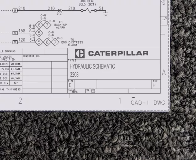 Caterpillar Engine Marine 3208 Hydraulic Schematic Manual Diagram
