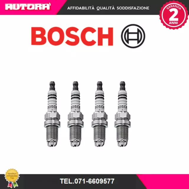 0242235668 4 Candele accensione FR7LDC (BOSCH).