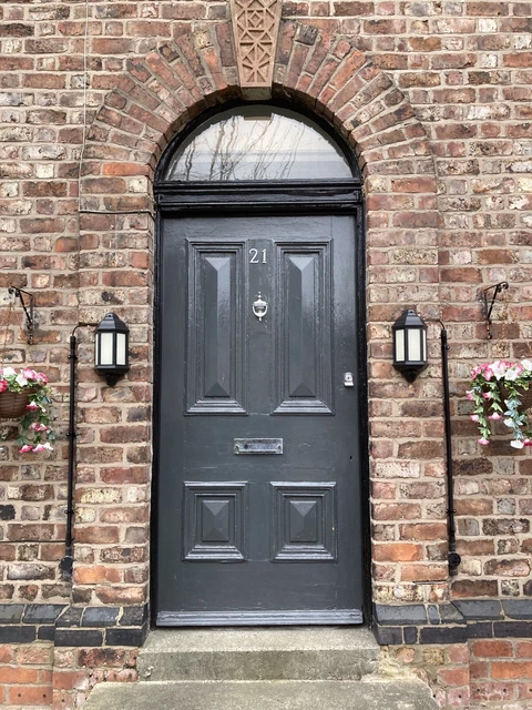 RECLAIMED VICTORIAN - 4 PANEL ANTIQUE PINE -Heavy Moulding- FRONT ENTRANCE DOOR