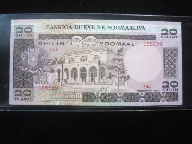 Somalia 20 Shilin Soomaaliya 1980 P27 Somali Shillings Central Bank 9229# Money