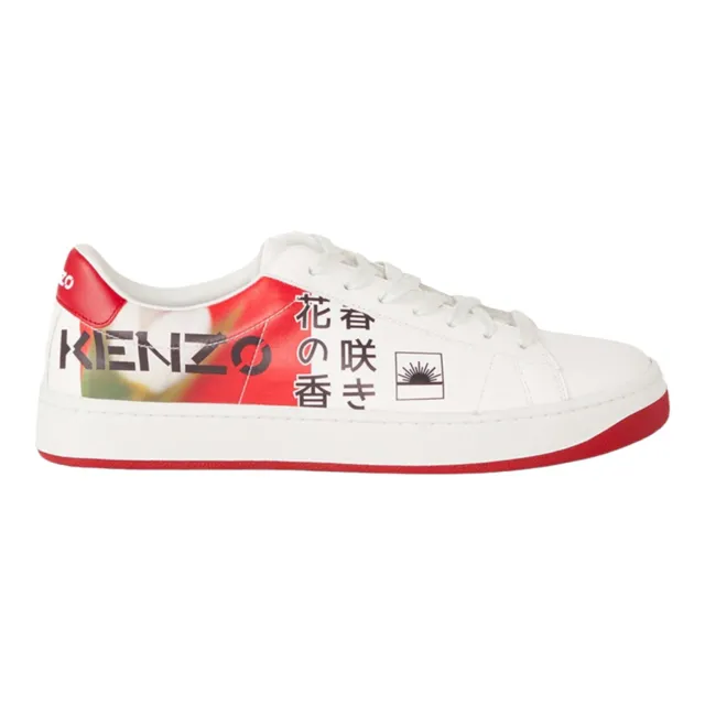 Kenzo Men's Kourt K Logo 'Floral' Sneakers FC55SN170L71 Red - BRAND NEW IN BOX