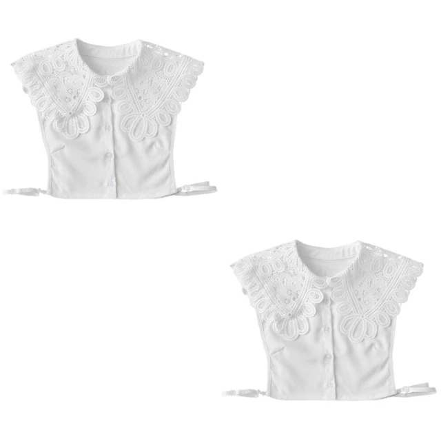 2 Pcs Faux Col Chemisier Vêtements Pour Femmes Débardeur Chemises Pull