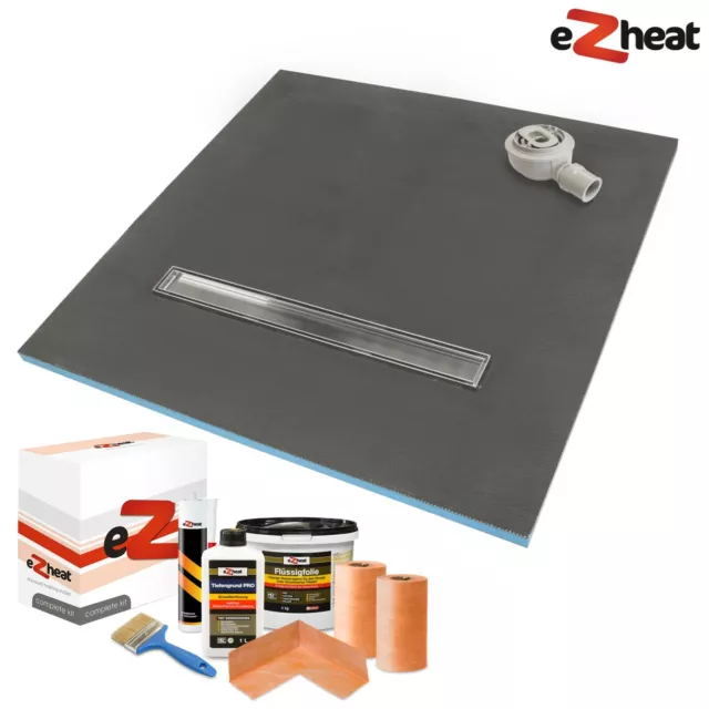 Wet Room Wetroom Shower Tray Kit 30mm Walk In Linear Drain All Sizes Available