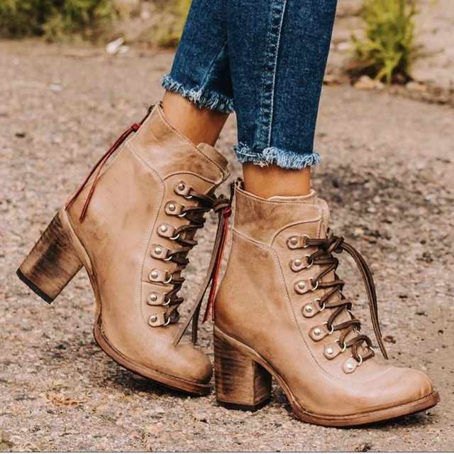 FREEBIRD BY STEVEN Borow lace up heeled boots size 6 249.00